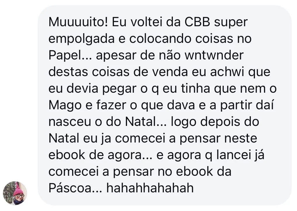 Criou um e-book após voltar da convenção- Bárbara Horn versão 2